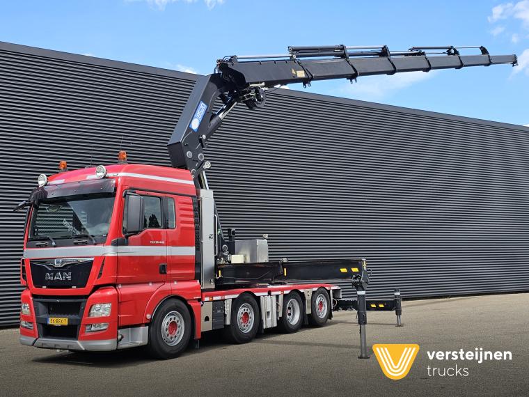 MAN TGX 37.480 8x2-6 / HMF 85 t/m CRANE / KRAN